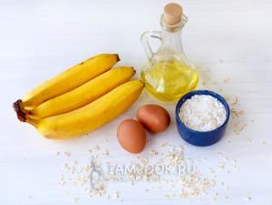 Рецепт банановых оладьев без муки